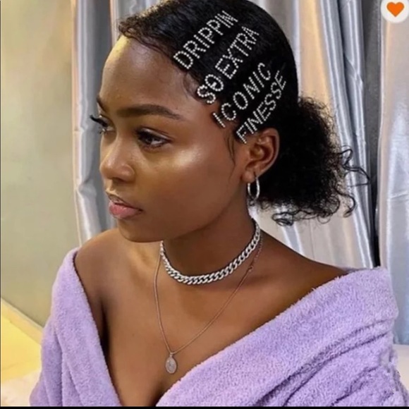 Letter Hair Pins Accessories - Picture 1 of 7